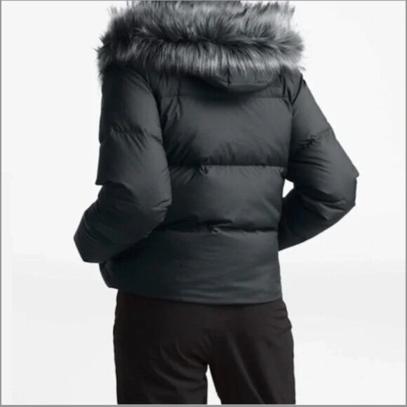 North Face Women's Dealio Black Down Crop Jacket - Picture 4 of 11